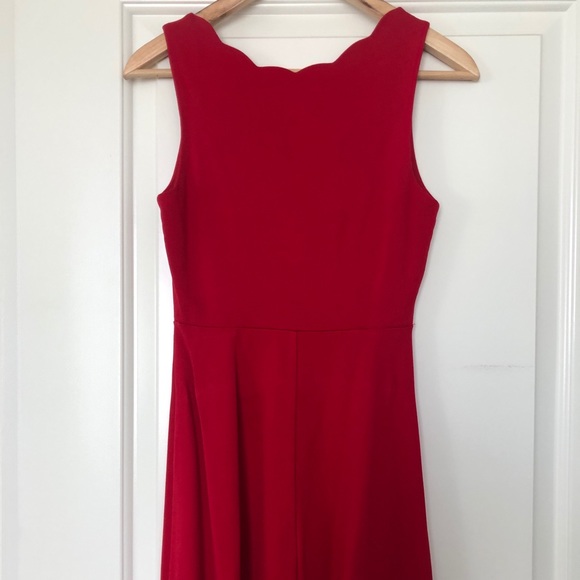 Monteau Scalloped Fit & Flare Dress - Picture 2 of 4